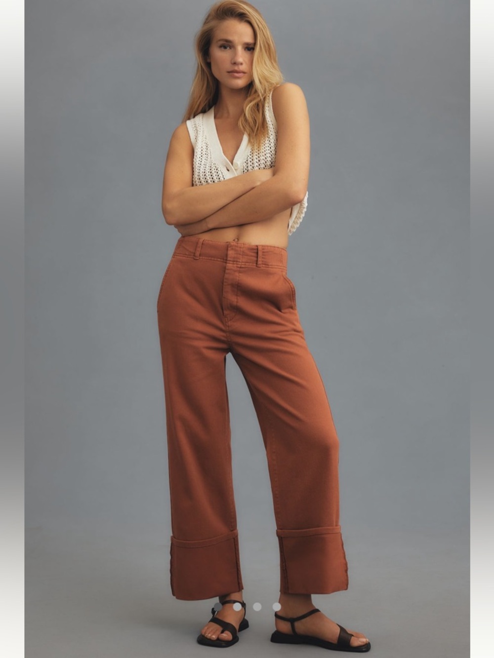 Anthropologie Pilcro Relaxed Cuffed Pants